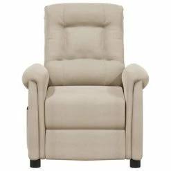 VidaXL Fauteuil inclinable électrique Crème Tissu microfibre -Fauteuils Soldes image 3 3098587