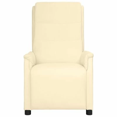 VidaXL Fauteuil inclinable électrique Crème Similicuir 5 VidaXL Fauteuil inclinable électrique Crème Similicuir – Image 3