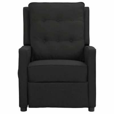 VidaXL Fauteuil inclinable électrique Noir Tissu 5 VidaXL Fauteuil inclinable électrique Noir Tissu – Image 3