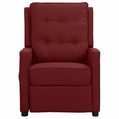 VidaXL Fauteuil inclinable électrique Rouge bordeaux Tissu 5 VidaXL Fauteuil inclinable électrique Rouge bordeaux Tissu – Image 3