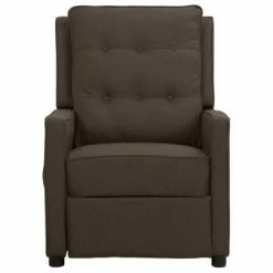 VidaXL Fauteuil inclinable électrique Marron foncé Tissu -Fauteuils Soldes image 3 3098615