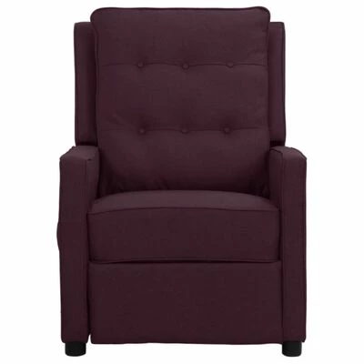 VidaXL Fauteuil inclinable électrique Violet Tissu 5 VidaXL Fauteuil inclinable électrique Violet Tissu – Image 3