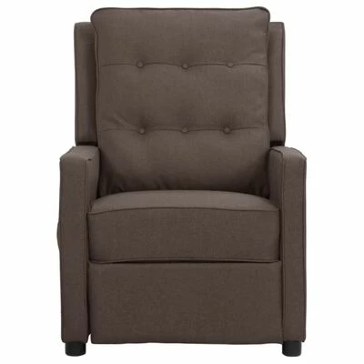 VidaXL Fauteuil inclinable électrique Taupe Tissu 5 VidaXL Fauteuil inclinable électrique Taupe Tissu – Image 3