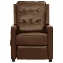 VidaXL Fauteuil de massage inclinable électrique Marron Similicuir 10 VidaXL Fauteuil de massage inclinable électrique Marron Similicuir -Fauteuils Soldes image 3 3098637