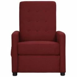VidaXL Fauteuil inclinable électrique Rouge bordeaux Tissu -Fauteuils Soldes image 3 3098641