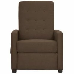 VidaXL Fauteuil inclinable électrique Marron Tissu 10 VidaXL Fauteuil inclinable électrique Marron Tissu -Fauteuils Soldes image 3 3098642