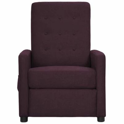 VidaXL Fauteuil inclinable électrique Violet Tissu 5 VidaXL Fauteuil inclinable électrique Violet Tissu – Image 3