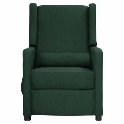 VidaXL Fauteuil inclinable électrique Vert foncé Tissu 5 VidaXL Fauteuil inclinable électrique Vert foncé Tissu – Image 3