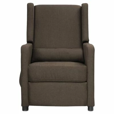 VidaXL Fauteuil inclinable électrique Taupe Tissu 5 VidaXL Fauteuil inclinable électrique Taupe Tissu – Image 3