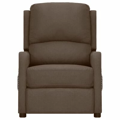 VidaXL Fauteuil inclinable électrique Taupe Tissu 5 VidaXL Fauteuil inclinable électrique Taupe Tissu – Image 3