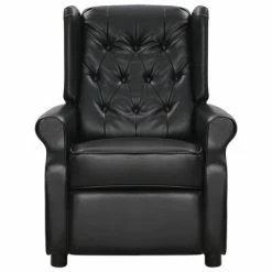 VidaXL Fauteuil de massage inclinable électrique Noir Similicuir -Fauteuils Soldes image 3 3098775