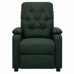 VidaXL Fauteuil inclinable électrique Vert foncé Tissu -Fauteuils Soldes image 3 3098845