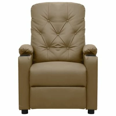VidaXL Fauteuil inclinable électrique Cappuccino Similicuir 5 VidaXL Fauteuil inclinable électrique Cappuccino Similicuir – Image 3