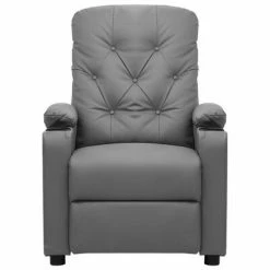 VidaXL Fauteuil inclinable électrique Gris Similicuir -Fauteuils Soldes image 3 3098867