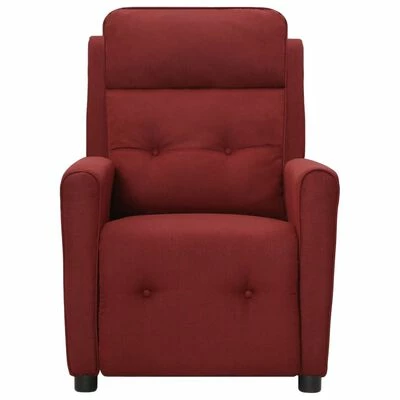 VidaXL Fauteuil inclinable électrique Rouge bordeaux Tissu 5 VidaXL Fauteuil inclinable électrique Rouge bordeaux Tissu – Image 3