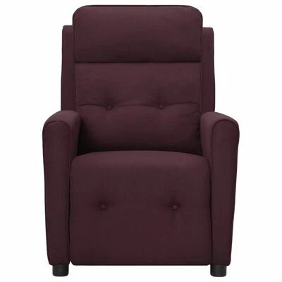 VidaXL Fauteuil inclinable électrique Violet Tissu 5 VidaXL Fauteuil inclinable électrique Violet Tissu – Image 3