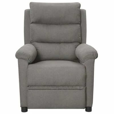 VidaXL Fauteuil inclinable électrique Gris clair Tissu 5 VidaXL Fauteuil inclinable électrique Gris clair Tissu – Image 3