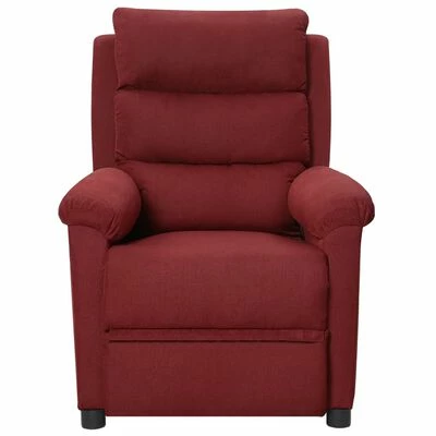 VidaXL Fauteuil inclinable électrique Rouge bordeaux Tissu 5 VidaXL Fauteuil inclinable électrique Rouge bordeaux Tissu – Image 3