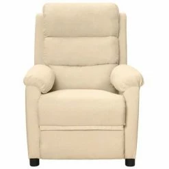 VidaXL Fauteuil inclinable électrique Crème Tissu -Fauteuils Soldes image 3 3098972