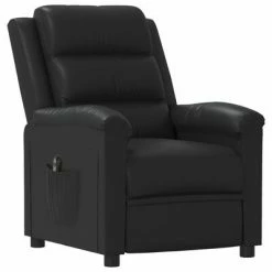VidaXL Fauteuil inclinable électrique Noir Similicuir -Fauteuils Soldes image 3 3098987