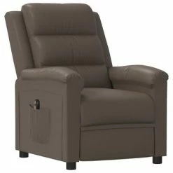 VidaXL Fauteuil inclinable électrique Gris Similicuir 10 VidaXL Fauteuil inclinable électrique Gris Similicuir -Fauteuils Soldes image 3 3098990
