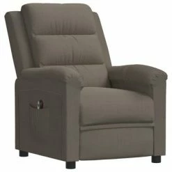 VidaXL Fauteuil inclinable électrique Gris clair Velours 10 VidaXL Fauteuil inclinable électrique Gris clair Velours -Fauteuils Soldes image 3 3099001