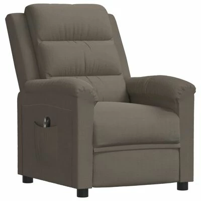 VidaXL Fauteuil inclinable électrique Gris clair Velours 5 VidaXL Fauteuil inclinable électrique Gris clair Velours – Image 3