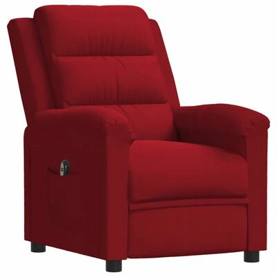 VidaXL Fauteuil inclinable électrique Bordeaux Velours 5 VidaXL Fauteuil inclinable électrique Bordeaux Velours – Image 3