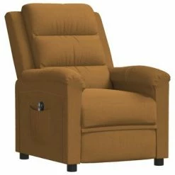 VidaXL Fauteuil inclinable électrique Marron Velours -Fauteuils Soldes image 3 3099009