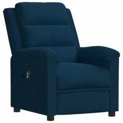 VidaXL Fauteuil inclinable électrique Bleu Velours -Fauteuils Soldes image 3 3099011