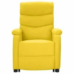 VidaXL Fauteuil inclinable debout Jaune moutarde Tissu -Fauteuils Soldes image 3 3100314