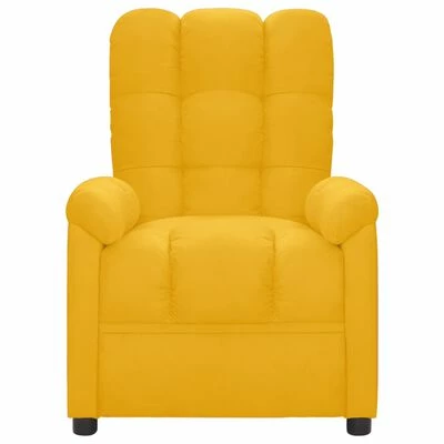 VidaXL Fauteuil inclinable électrique Jaune Tissu 5 VidaXL Fauteuil inclinable électrique Jaune Tissu – Image 3