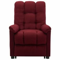 VidaXL Fauteuil inclinable Rouge bordeaux Tissu -Fauteuils Soldes image 3 3100343