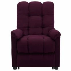 VidaXL Fauteuil inclinable Violet Tissu -Fauteuils Soldes image 3 3100347