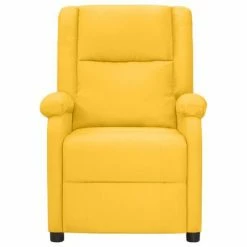 VidaXL Fauteuil inclinable électrique Jaune Tissu -Fauteuils Soldes image 3 3100365
