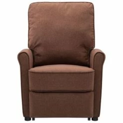 VidaXL Fauteuil inclinable Marron Tissu -Fauteuils Soldes image 3 3100373
