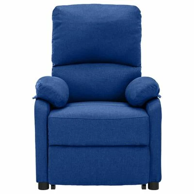 VidaXL Fauteuil releveur inclinable Bleu Tissu 5 VidaXL Fauteuil releveur inclinable Bleu Tissu â Image 3