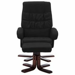 VidaXL Fauteuil inclinable avec repose-pied Noir Similicuir 10 VidaXL Fauteuil inclinable avec repose-pied Noir Similicuir -Fauteuils Soldes image 3 320117