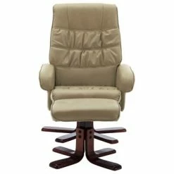 VidaXL Fauteuil inclinable avec repose-pied Cappuccino Similicuir -Fauteuils Soldes image 3 320123