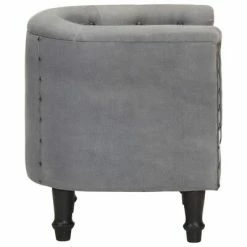 VidaXL Fauteuil Noir Cuir véritable et bois de manguier massif 10 VidaXL Fauteuil Noir Cuir véritable et bois de manguier massif -Fauteuils Soldes image 3 320602