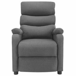 VidaXL Fauteuil inclinable Gris clair Tissu 10 VidaXL Fauteuil inclinable Gris clair Tissu -Fauteuils Soldes image 3 321216