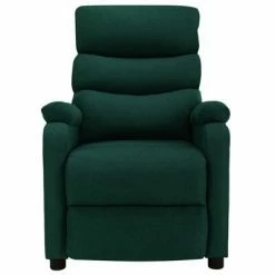 VidaXL Fauteuil inclinable Vert foncé Tissu -Fauteuils Soldes image 3 321222