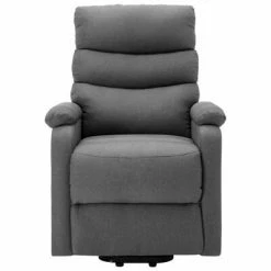VidaXL Fauteuil inclinable Gris clair Tissu -Fauteuils Soldes image 3 321236