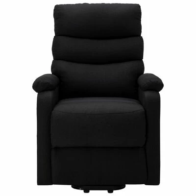 VidaXL Fauteuil inclinable Noir Tissu 5 VidaXL Fauteuil inclinable Noir Tissu – Image 3