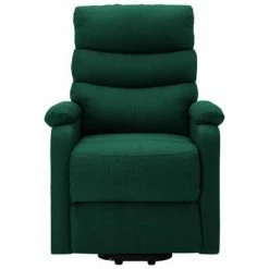 VidaXL Fauteuil inclinable Vert foncé Tissu -Fauteuils Soldes image 3 321242
