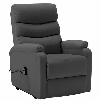VidaXL Fauteuil inclinable Anthracite Similicuir 5 VidaXL Fauteuil inclinable Anthracite Similicuir – Image 3