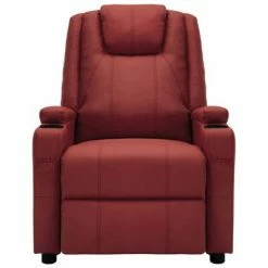 VidaXL Fauteuil inclinable Rouge bordeaux Similicuir 10 VidaXL Fauteuil inclinable Rouge bordeaux Similicuir -Fauteuils Soldes image 3 321308