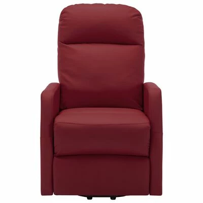 VidaXL Fauteuil inclinable Rouge bordeaux Similicuir 5 VidaXL Fauteuil inclinable Rouge bordeaux Similicuir – Image 3