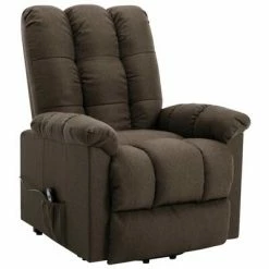 VidaXL Fauteuil inclinable Marron Tissu -Fauteuils Soldes image 3 321384