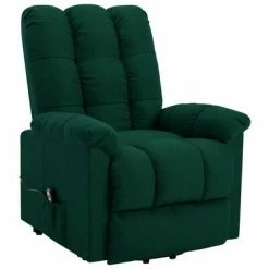 VidaXL Fauteuil inclinable Vert foncé Tissu -Fauteuils Soldes image 3 321386